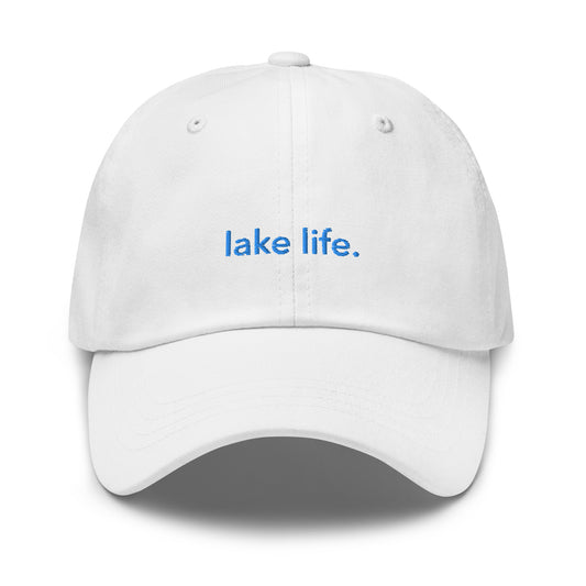“lake life.” & waves Embroidered Baseball Hat