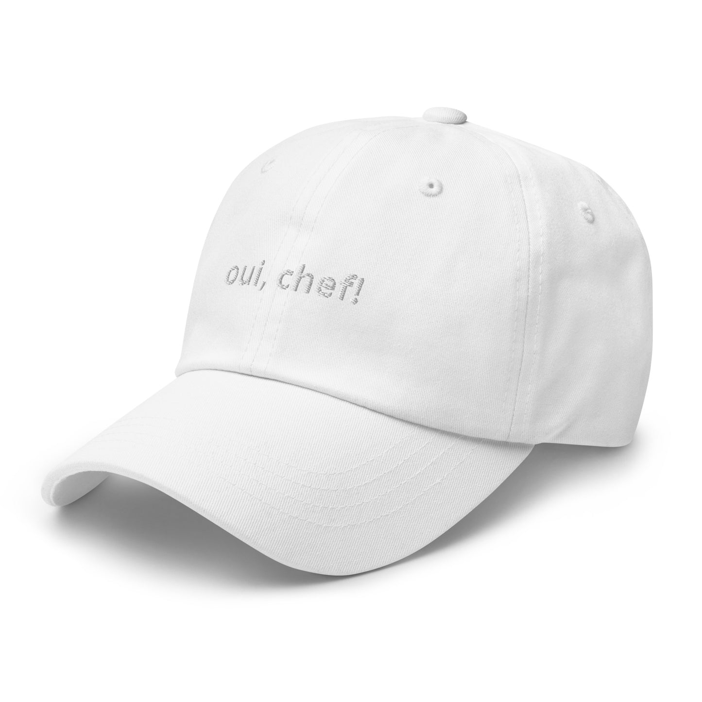 “oui, chef!” Embroidered Baseball Hat