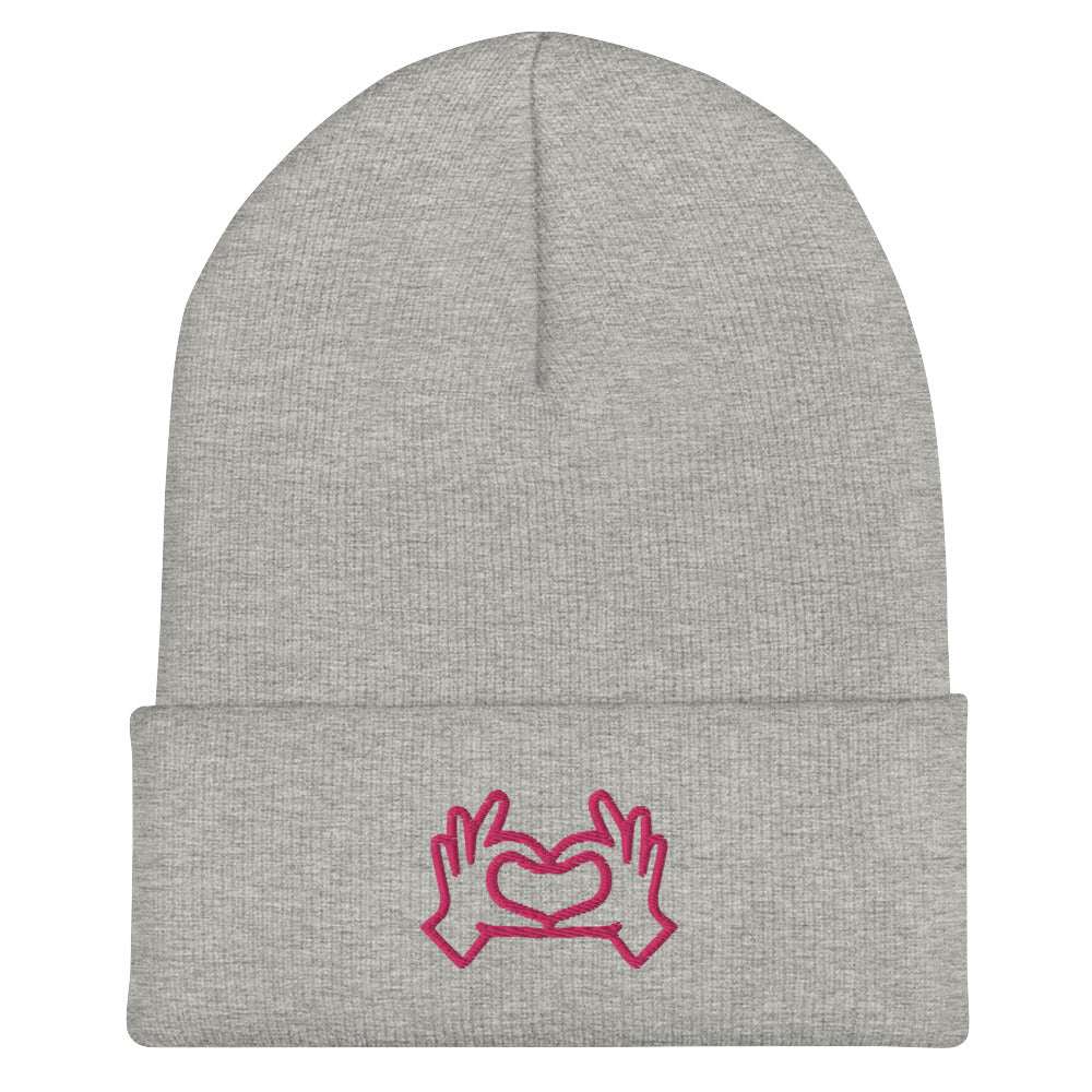 HeartHands/Cuffed Beanie
