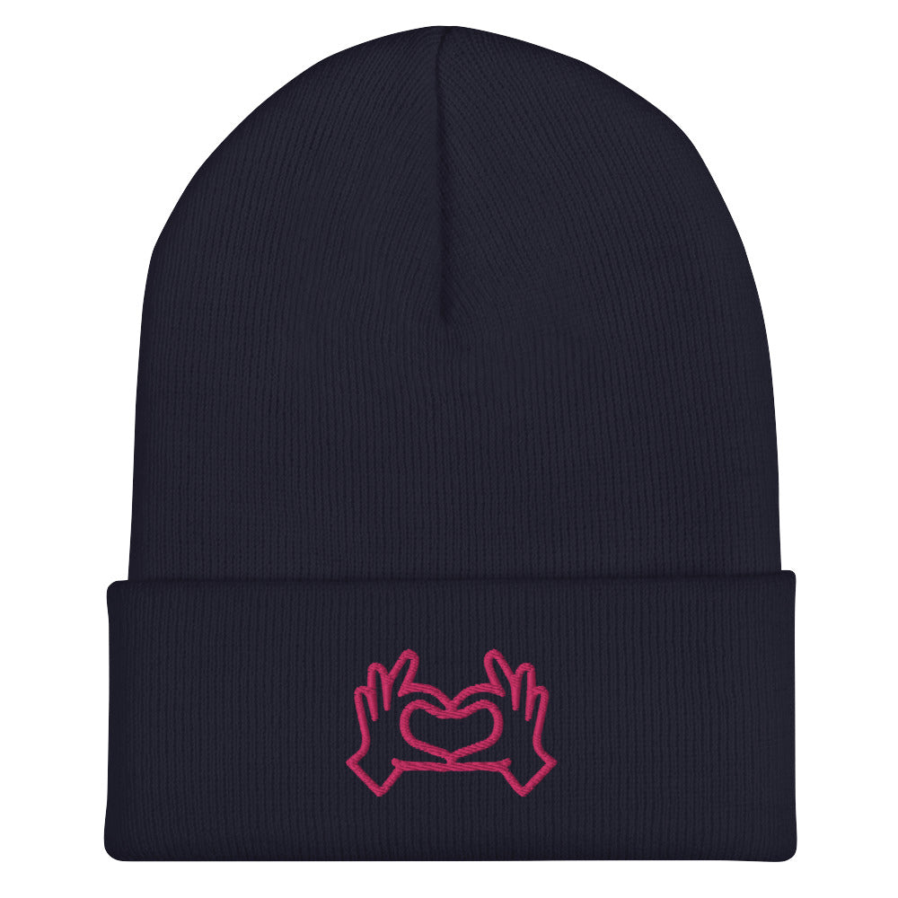 HeartHands/Cuffed Beanie