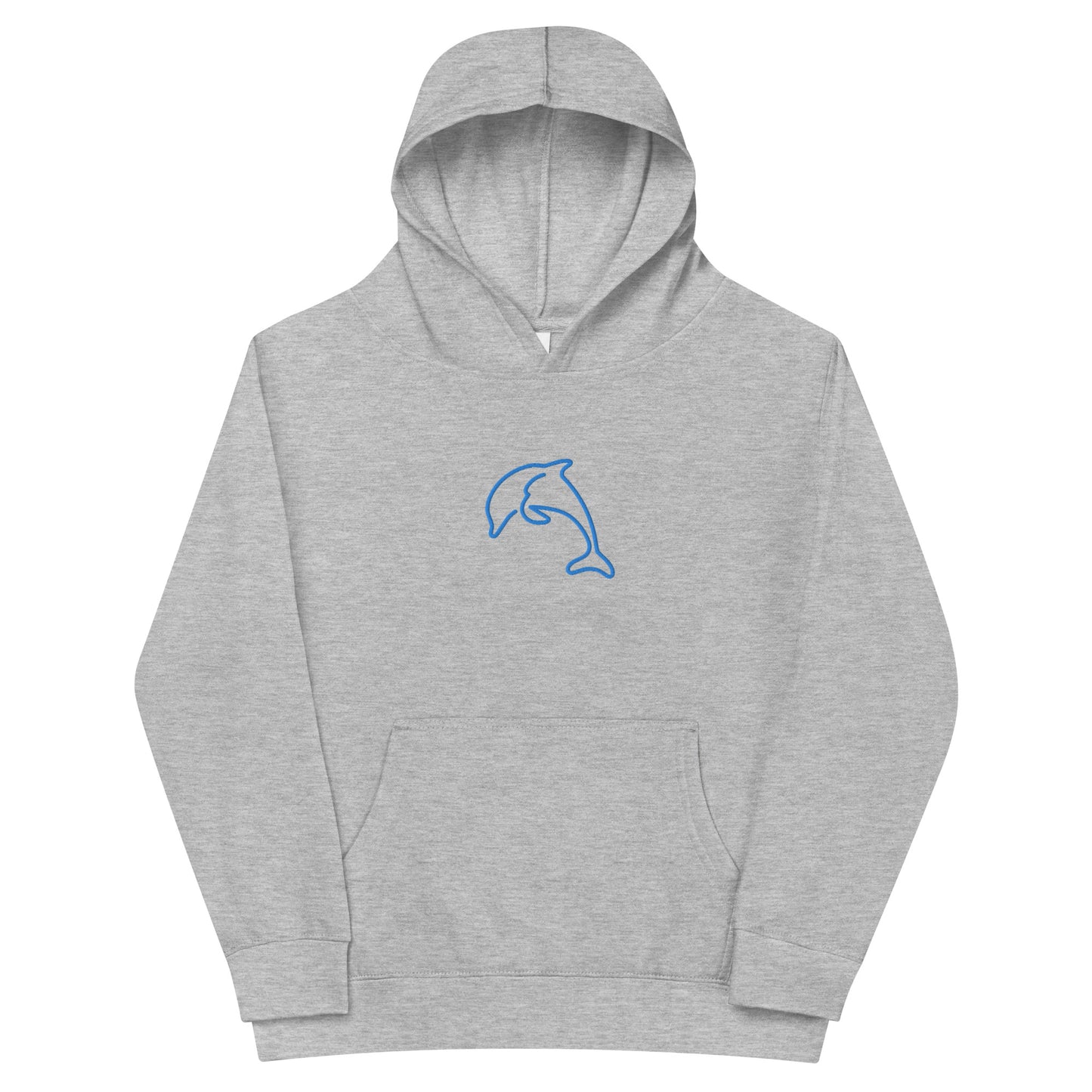 Dolphin Embroidered Kids fleece hoodie