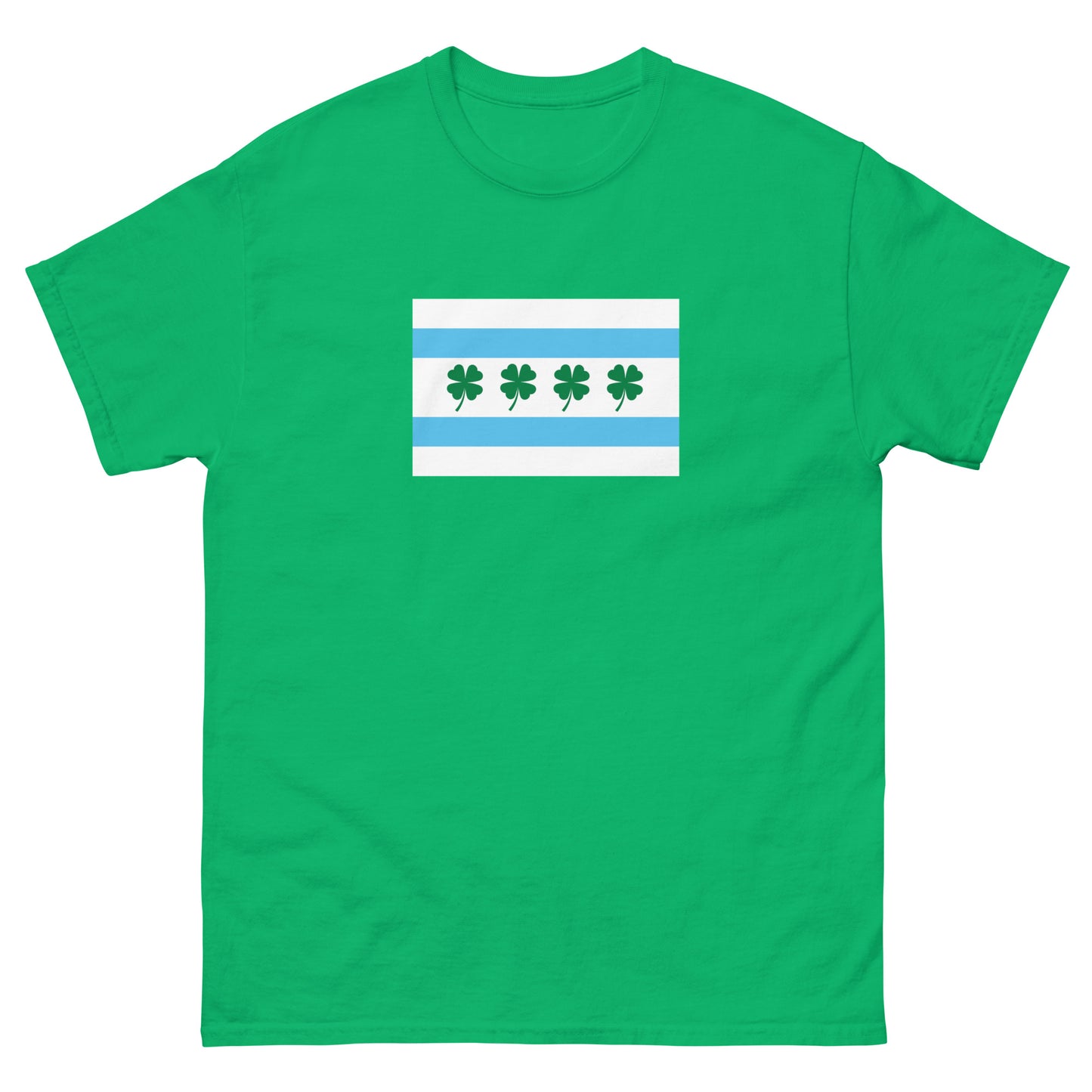 Chi-rish Chicago Flag - Men's classic tee front print