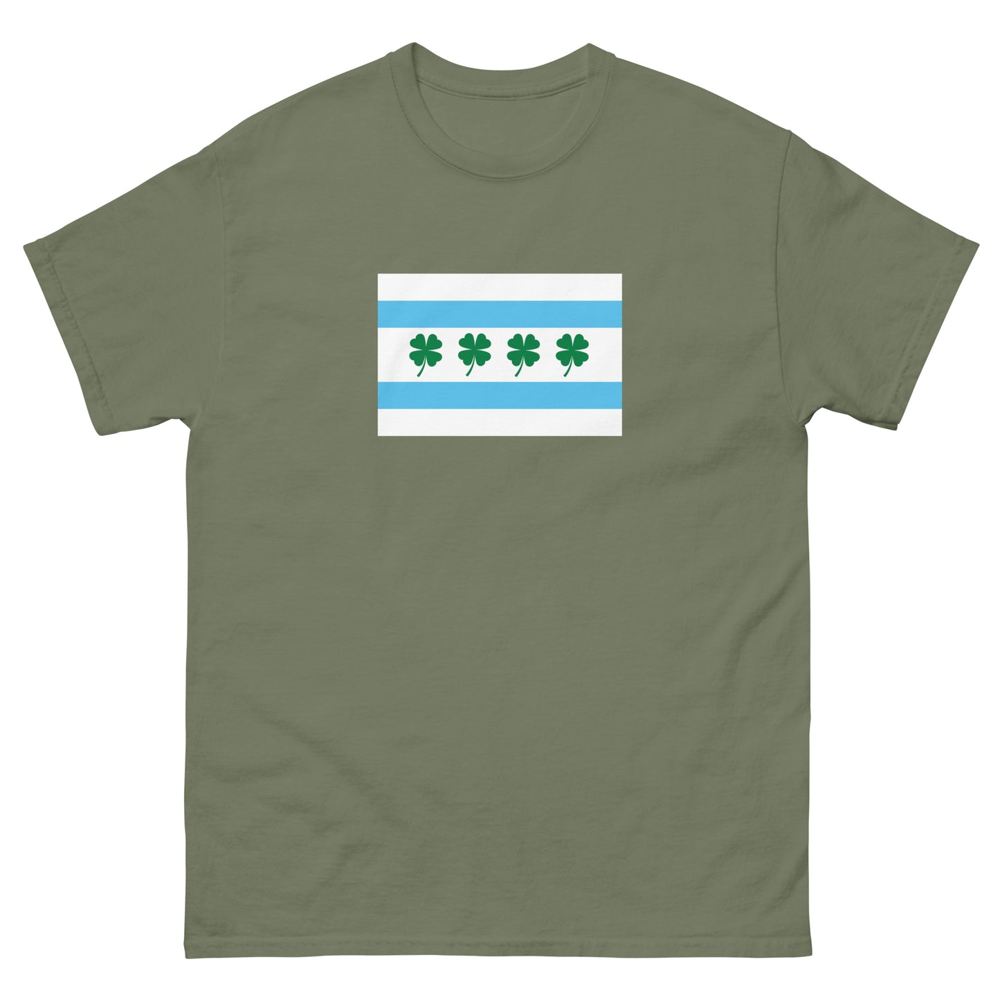 Chi-rish Chicago Flag - Men's classic tee front print