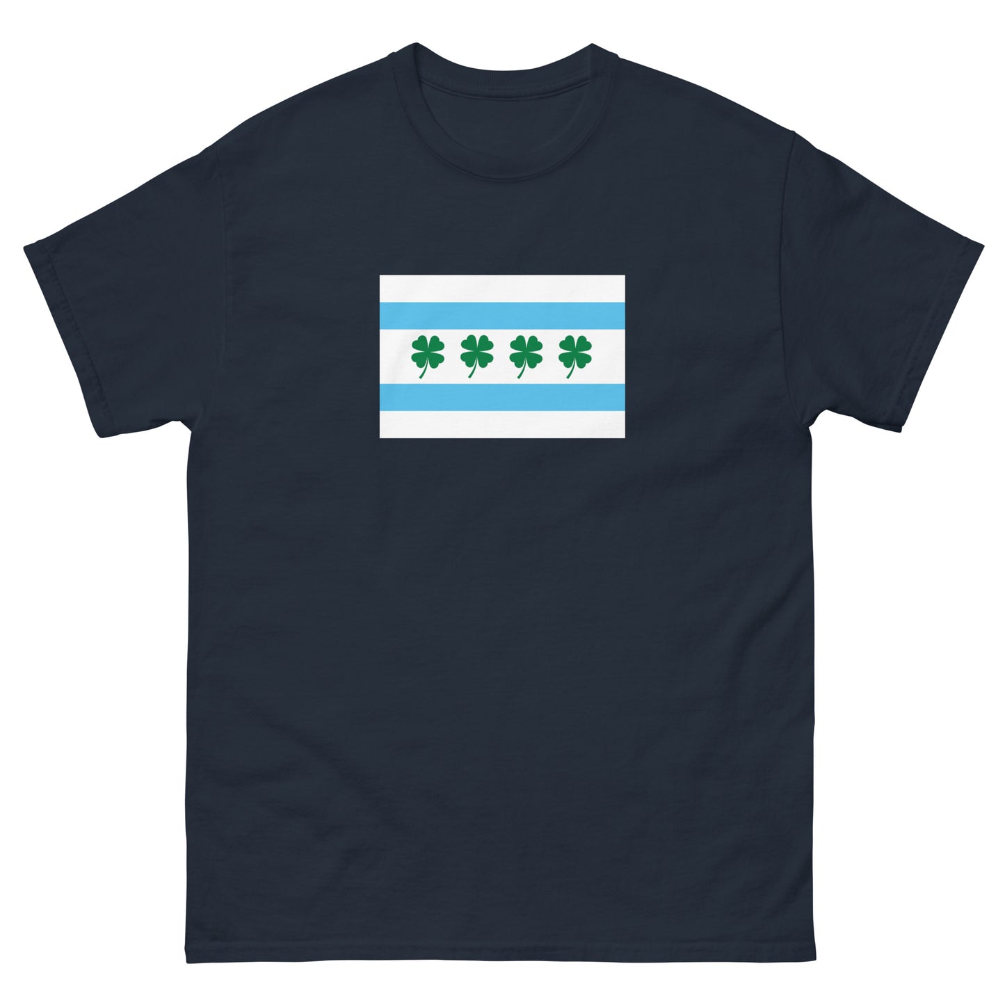 Chi-rish Chicago Flag - Men's classic tee front print