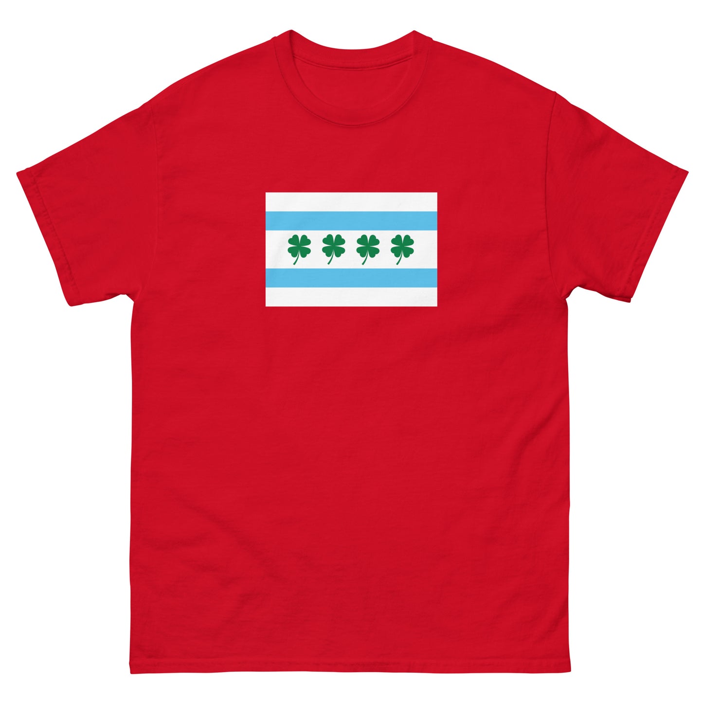 Chi-rish Chicago Flag - Men's classic tee front print