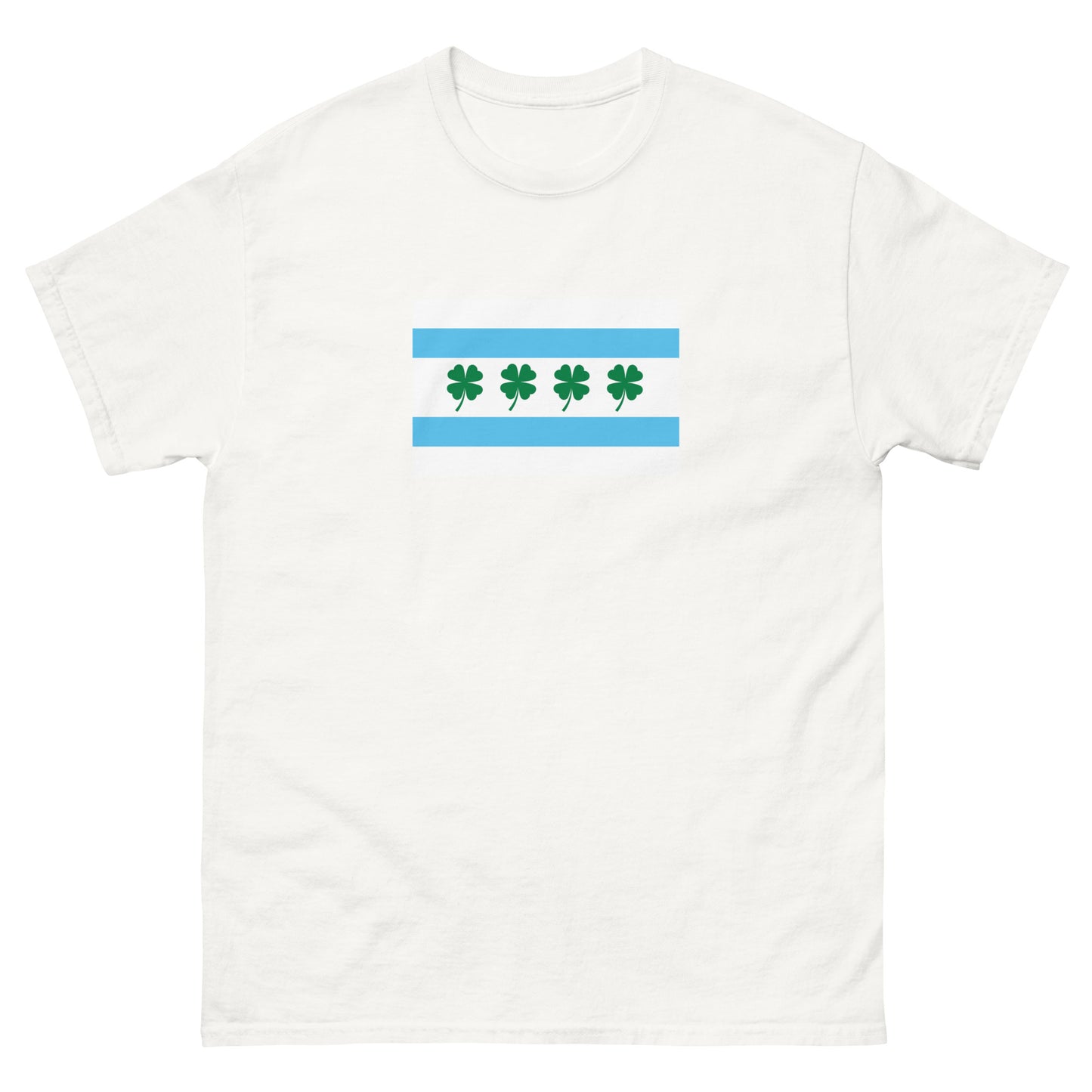 Chi-rish Chicago Flag - Men's classic tee front print