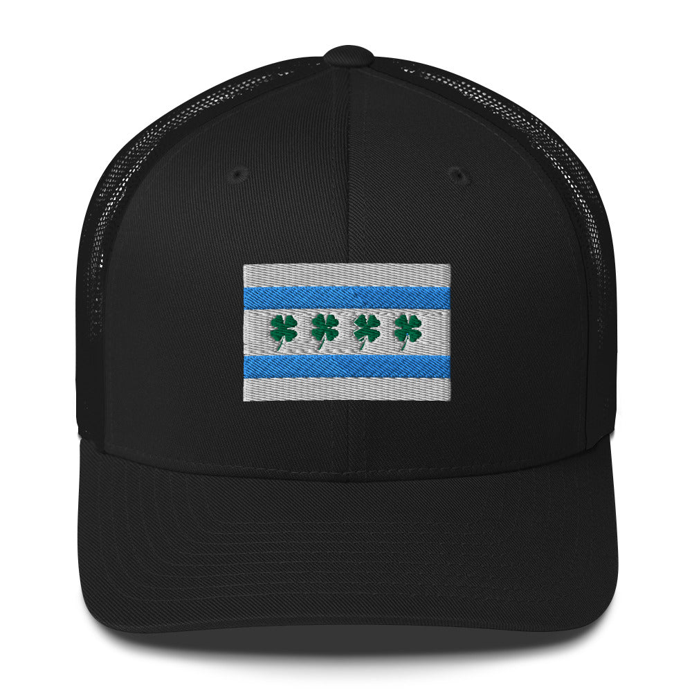 “Chi-rish.” Flag Embroidered Trucker Cap