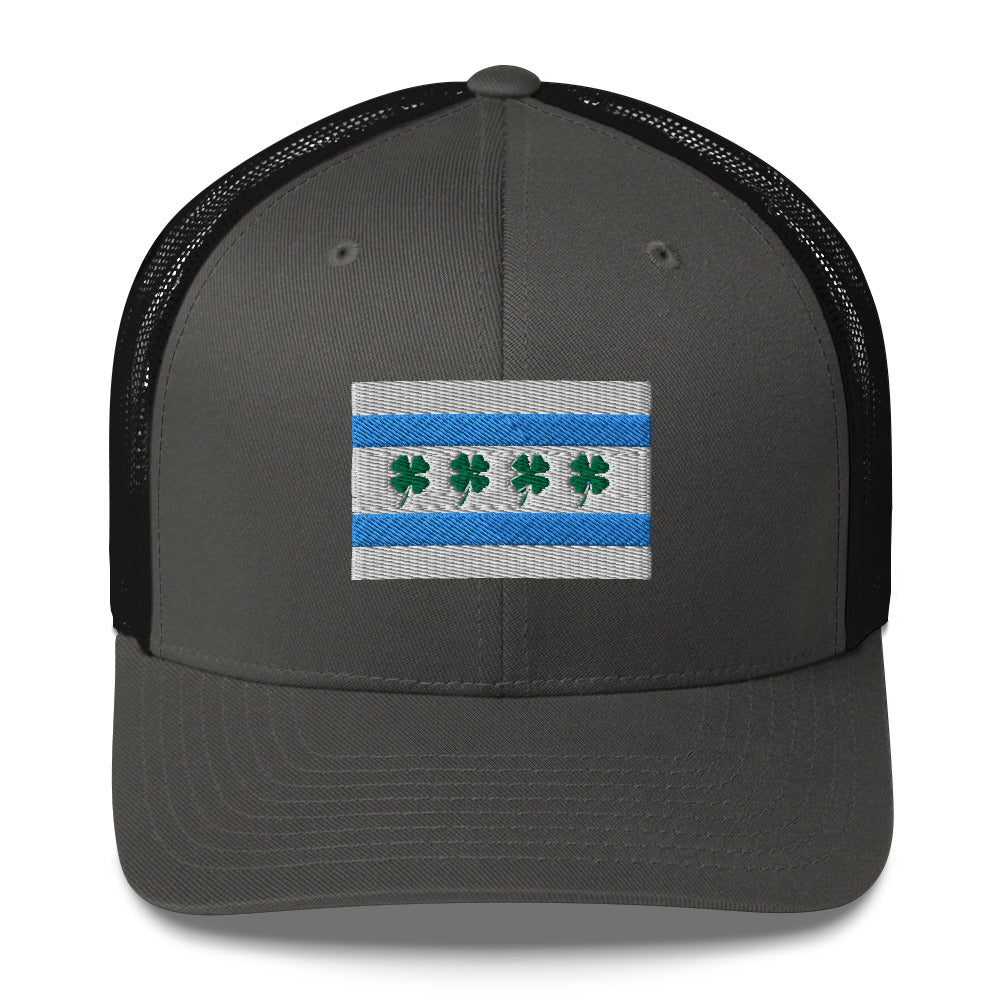 “Chi-rish.” Flag Embroidered Trucker Cap