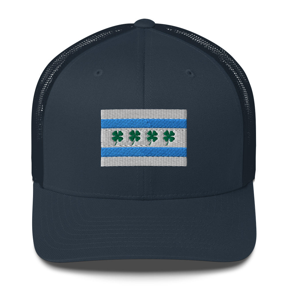 “Chi-rish.” Flag Embroidered Trucker Cap