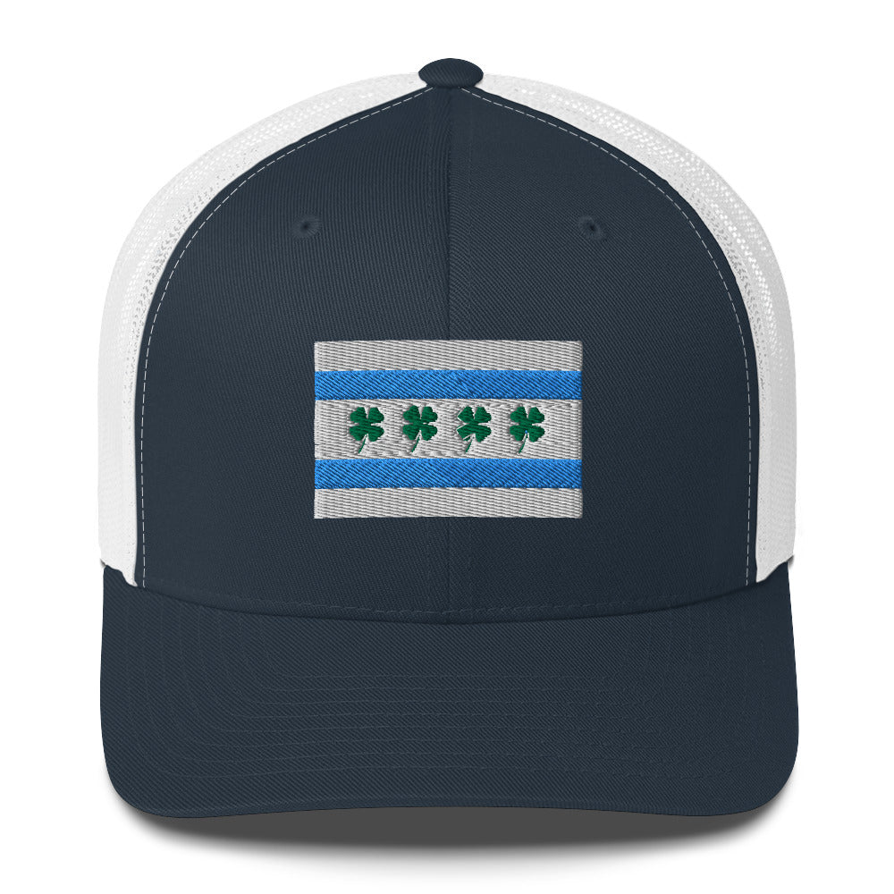 “Chi-rish.” Flag Embroidered Trucker Cap