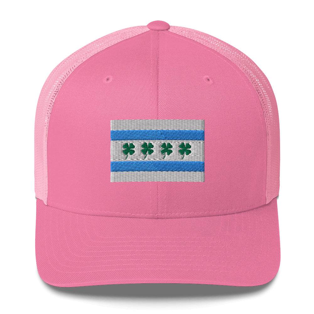 “Chi-rish.” Flag Embroidered Trucker Cap