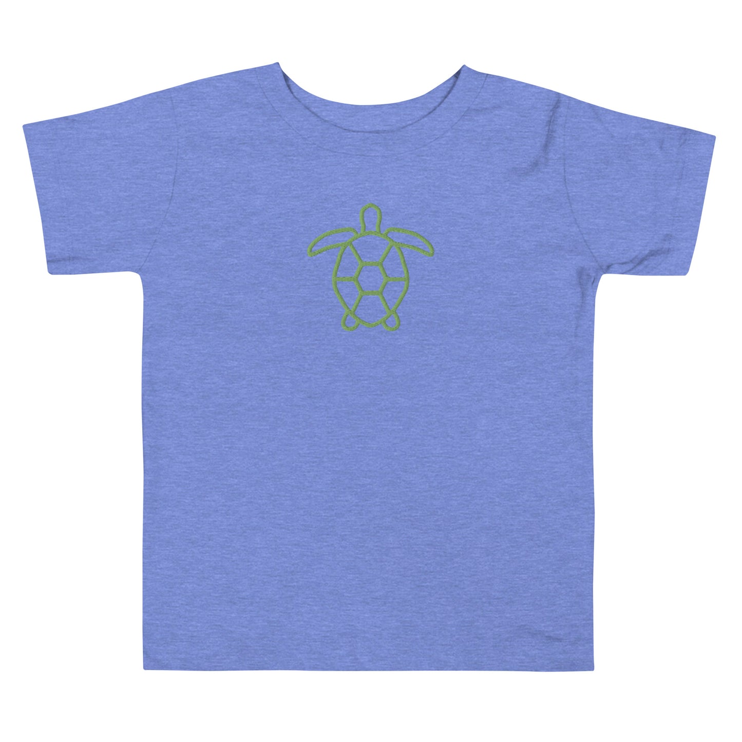 Turtle Embroidered Toddler Short Sleeve Tee