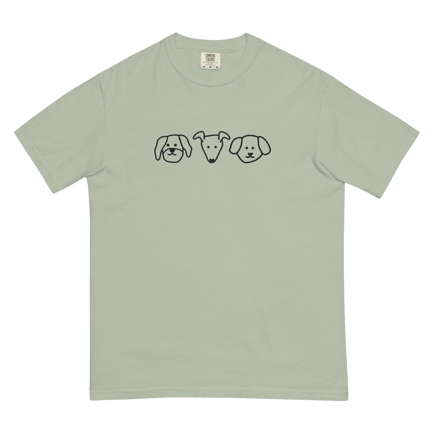 Dogs! Embroidered Unisex garment-dyed heavyweight t-shirt