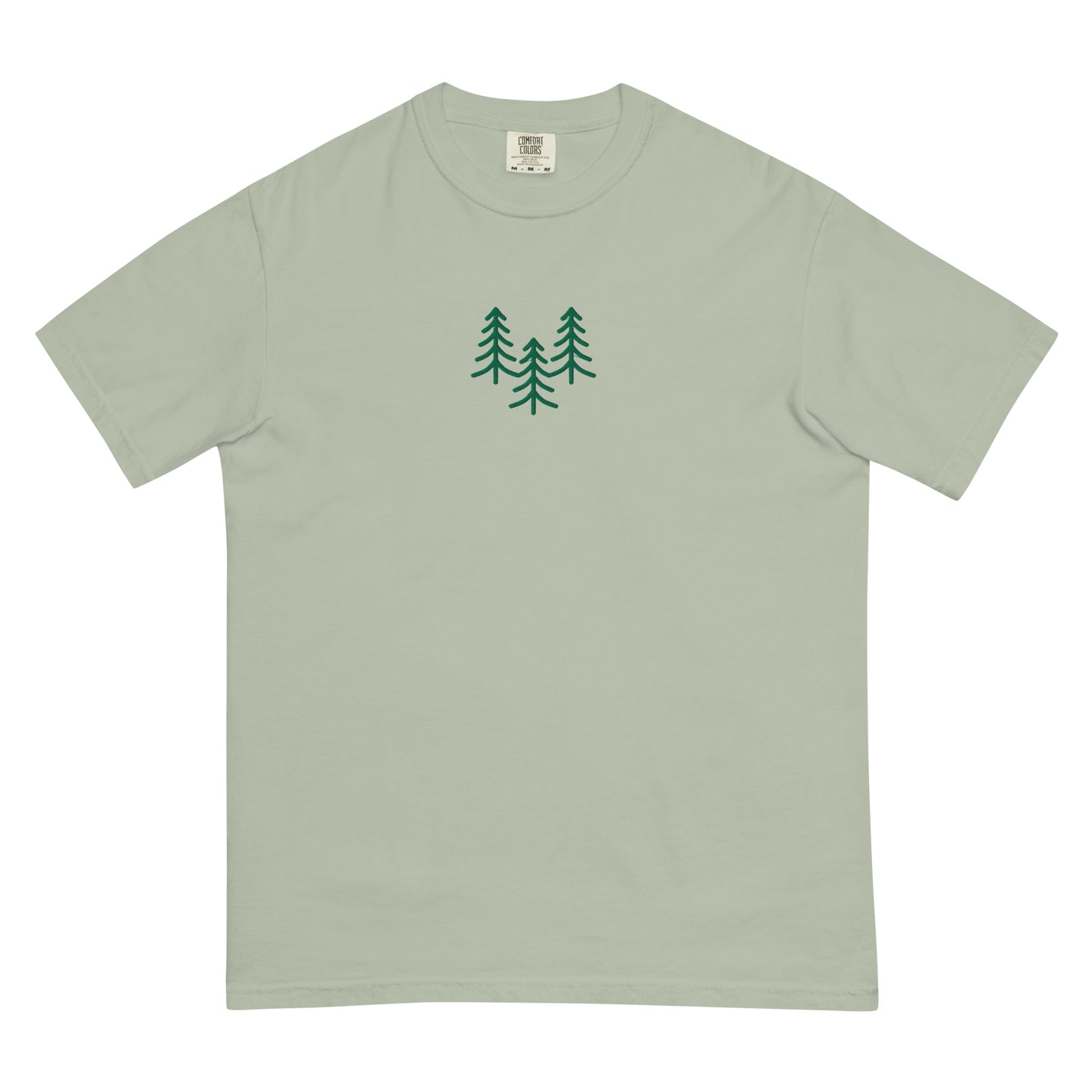 Pine Trio Embroidered Unisex garment-dyed heavyweight t-shirt