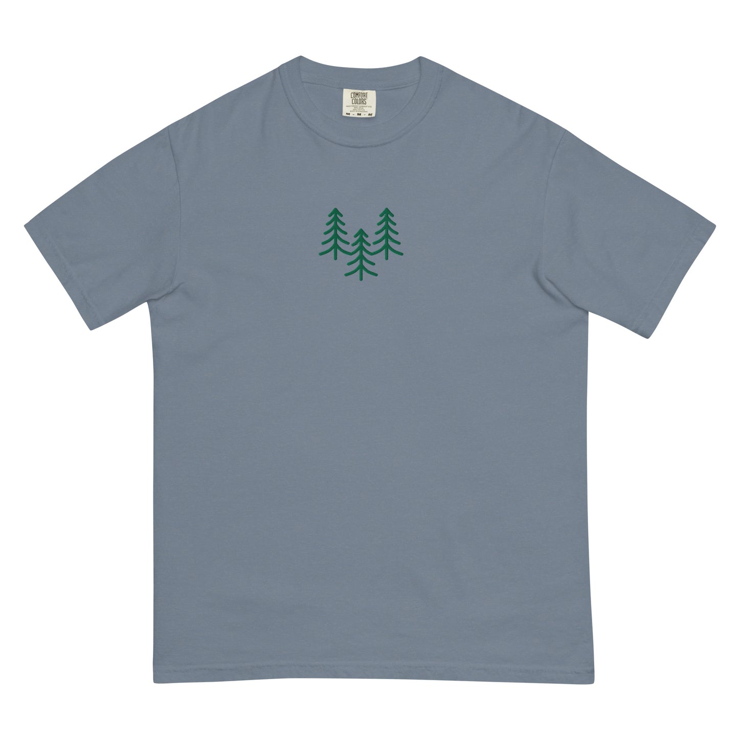 Pine Trio Embroidered Unisex garment-dyed heavyweight t-shirt