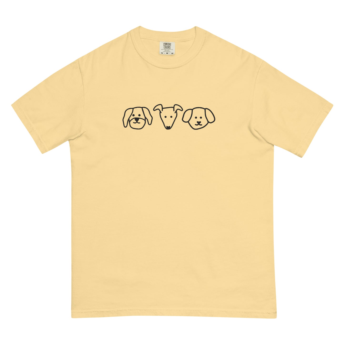 Dogs! Embroidered Unisex garment-dyed heavyweight t-shirt