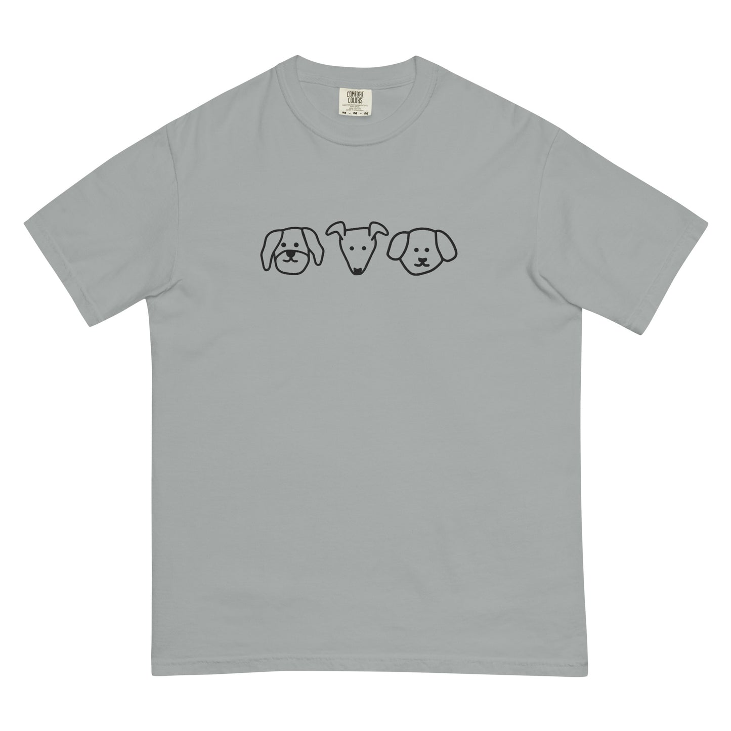 Dogs! Embroidered Unisex garment-dyed heavyweight t-shirt