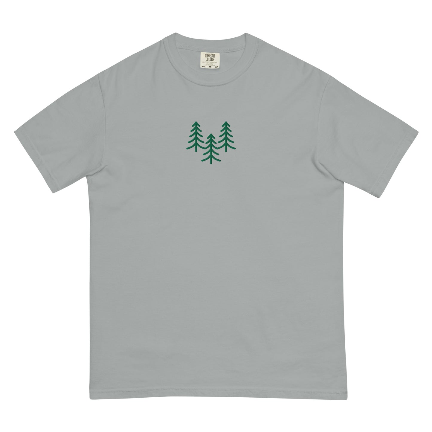 Pine Trio Embroidered Unisex garment-dyed heavyweight t-shirt