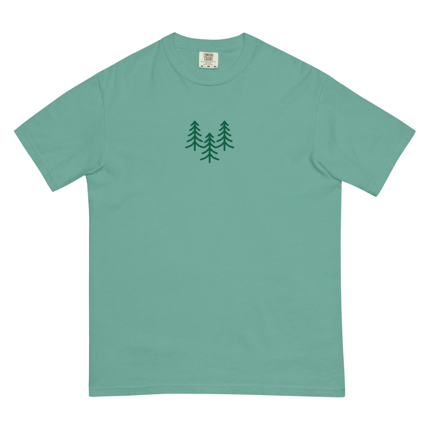 Pine Trio Embroidered Unisex garment-dyed heavyweight t-shirt