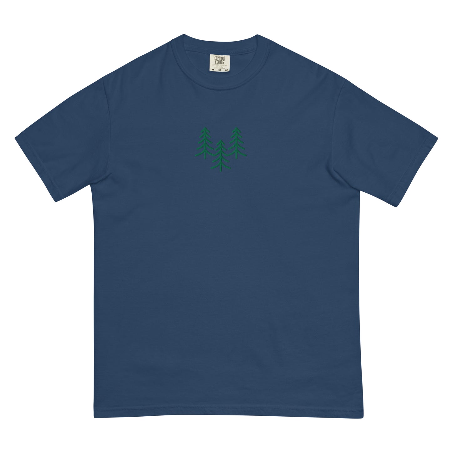 Pine Trio Embroidered Unisex garment-dyed heavyweight t-shirt