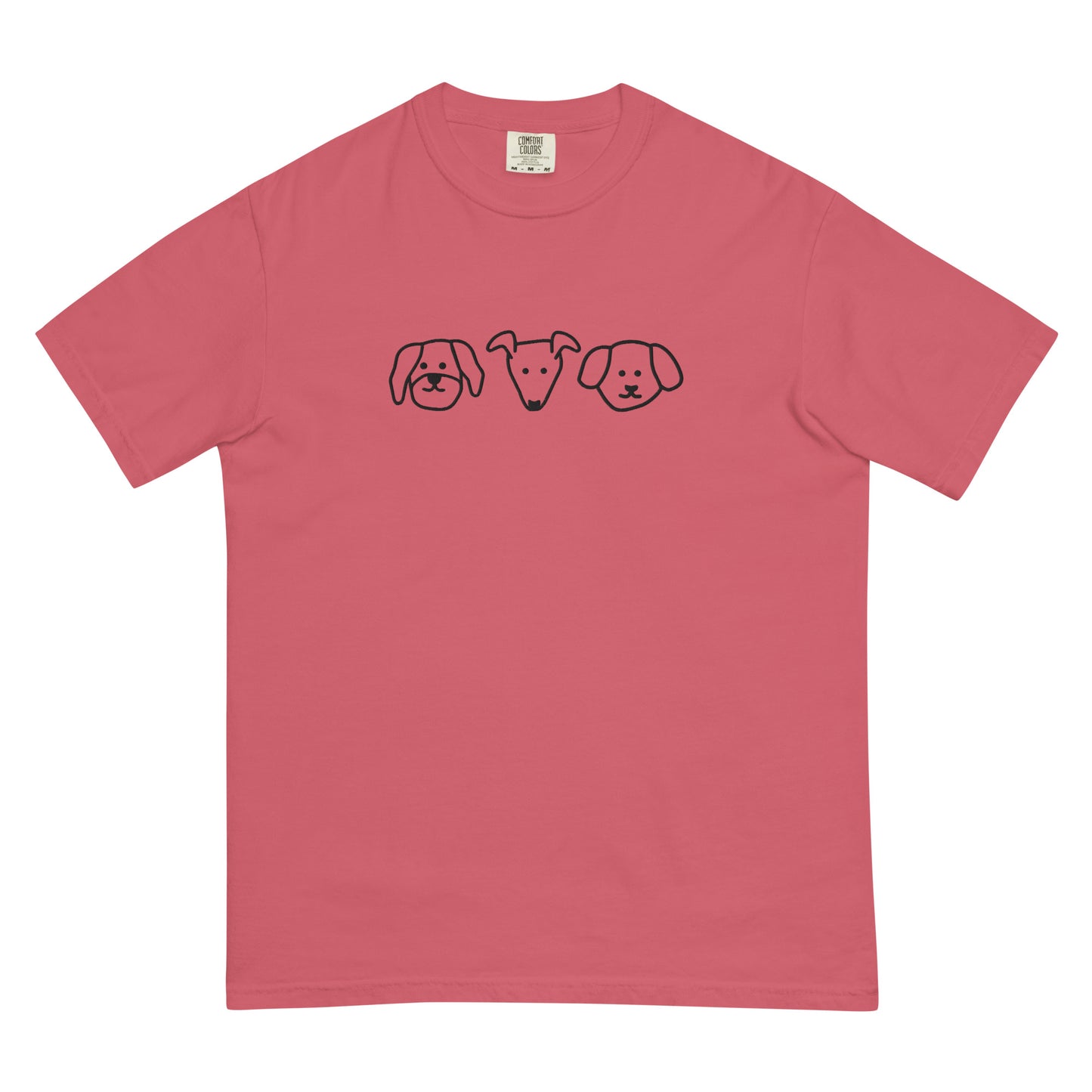 Dogs! Embroidered Unisex garment-dyed heavyweight t-shirt