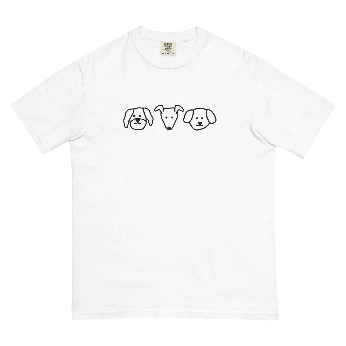 Dogs! Embroidered Unisex garment-dyed heavyweight t-shirt