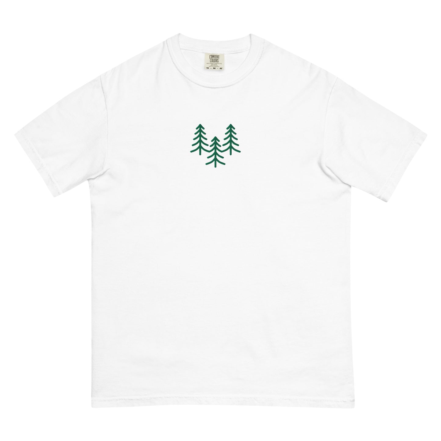 Pine Trio Embroidered Unisex garment-dyed heavyweight t-shirt