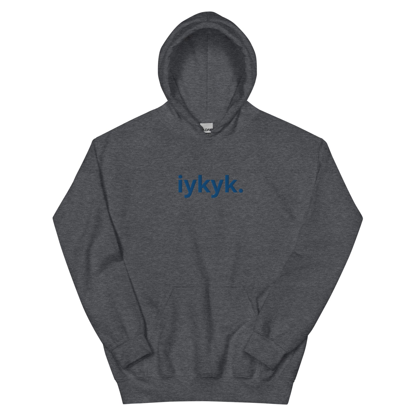 “iykyk.” Embroidered Unisex Hoodie