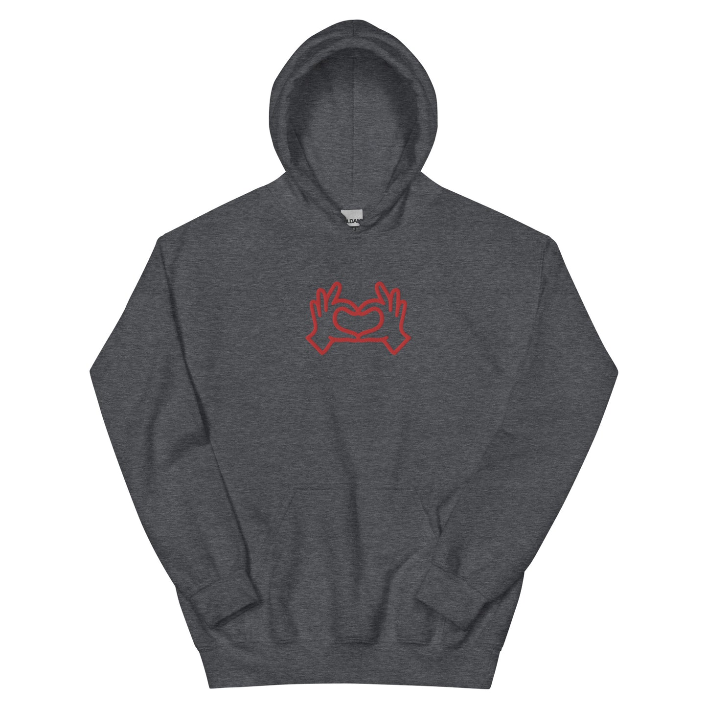 HeartHands/EmbroideredUnisexHoodie