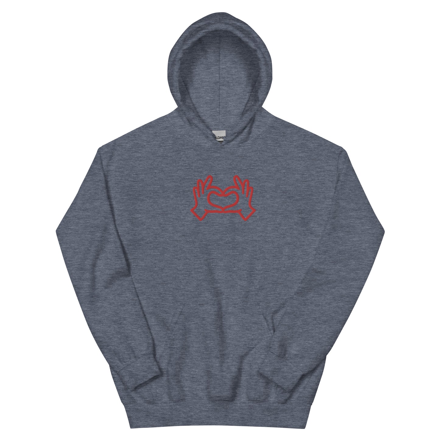 HeartHands/EmbroideredUnisexHoodie