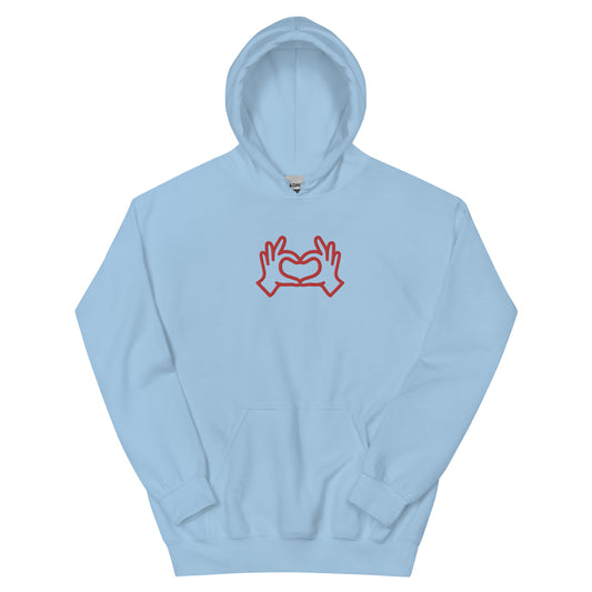 HeartHands/EmbroideredUnisexHoodie