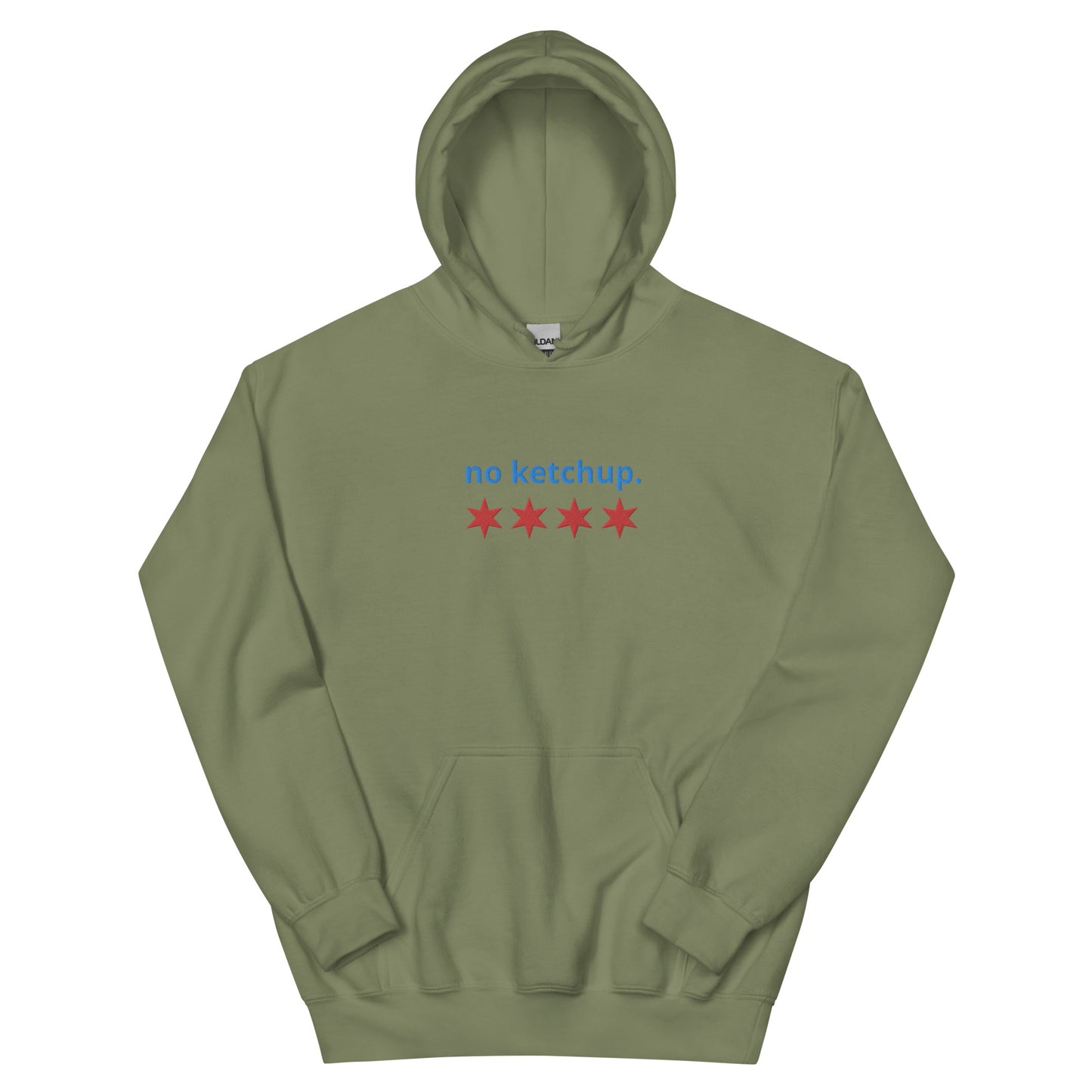 “no ketchup.” & Chicago Stars Embroidered Unisex Hoodie