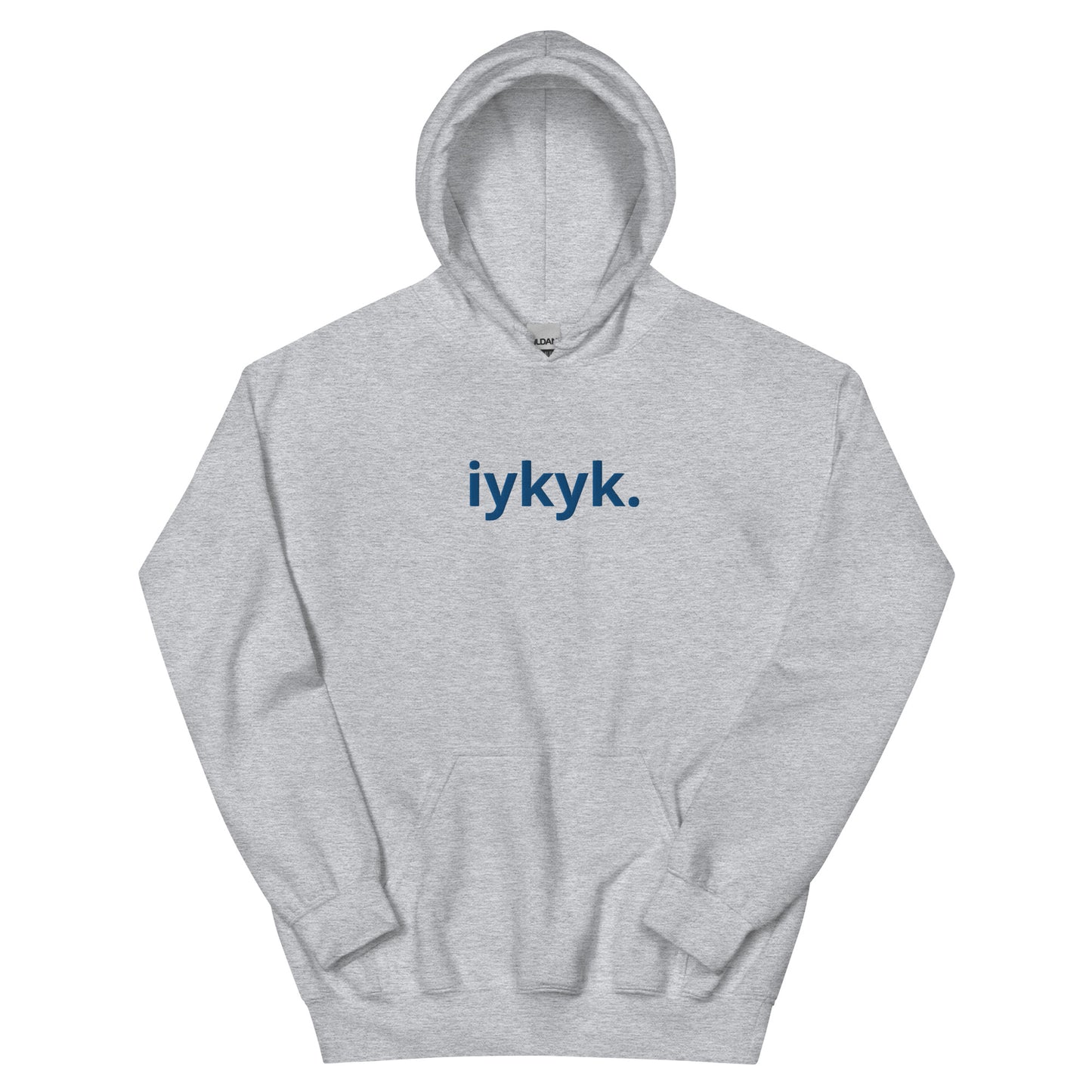 “iykyk.” Embroidered Unisex Hoodie